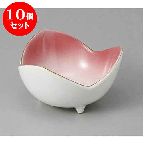 10個セット 組小鉢 ピンク三ッ山3.6小鉢 [10.5 x 5.8cm] 強化 | 小鉢 中鉢 ボウル ボール 食器 業務用 飲食店 カフェ うつわ 器 おしゃれ かわいい お洒落 可愛い ギフト プレゼント 引き出物 内祝い 結婚祝い 誕生日 贈り物 贈答品 おすすめ 取り皿 食器セット