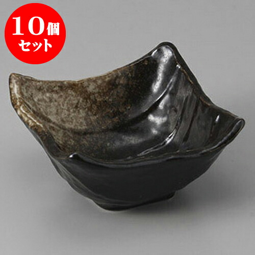 10個セット組小鉢 SKT黒四角小鉢(中) [10 x 10 x 5.2cm] | 小鉢 中鉢 ボウル ボール 食器 業務用 飲食店 カフェ うつわ 器 おしゃれ かわいい お洒落 可愛い ギフト プレゼント 引き出物 内祝い 結婚祝い 誕生日 贈り物 贈答品 おすすめ 取り皿 食器セット