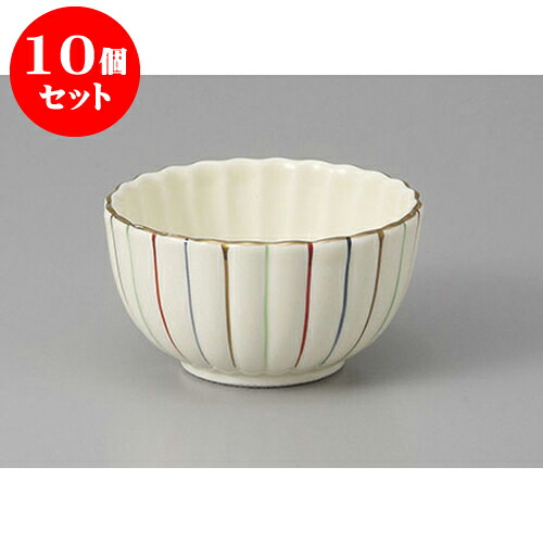 10個セット小付 赤絵十草菊型2.8小付 [8 x 4.3cm] 強化 | 和食器 鉢 小鉢 ボウル 料亭 ホテル 食器 業務用 飲食店 カフェ うつわ 器 おしゃれ かわいい ギフト プレゼント 内祝い 誕生日 贈り物 贈答品 おすすめ 食器セット｜せともの本舗