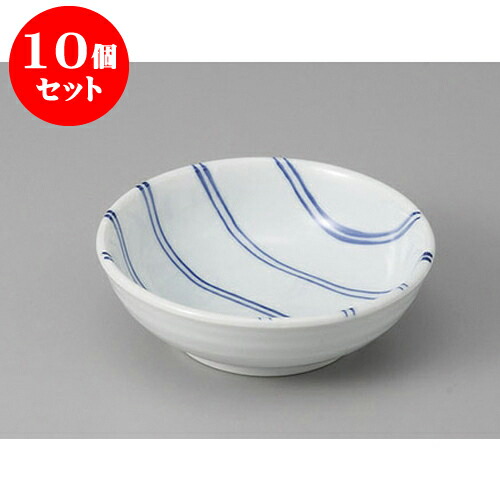 10個セット 松花堂 ストライプ丸鉢 [11 x 3.5cm] | 小鉢 小 小さい 鉢 ボウル 万能 人気 おすすめ 食器 業務用 飲食店 カフェ うつわ 器 おしゃれ かわいい ギフト プレゼント内祝い 結婚祝い 誕生日 贈り物 贈答品 食器セット
