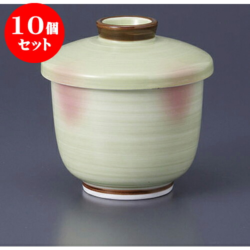 10個セットむし碗 若草吹京むし碗 [8.5 x 8.5cm] 強化 | 茶碗蒸し ちゃわんむし 蒸し器 寿司屋 碗 むし碗 食器 業務用 飲食店 おしゃれ かわいい ギフト プレゼント 引き出物 誕生日 贈り物 贈答品 食器セット｜せともの本舗
