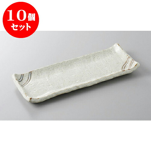 10個セット 付出皿 粉引木目付出皿 [24.5 x 10 x 2.3cm] 土物 | 付出 前菜 アラカルト 人気 おすすめ 食器 業務用 飲食店 カフェ うつわ 器 おしゃれ かわいい ギフト プレゼント 引き出物 誕生日 贈り物 贈答品 食器セット｜せともの本舗 13,432円