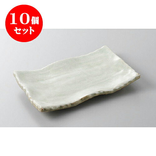 10個セット 焼物皿 白雲6.0四ツ足皿 [17.1 x 12.2 x 2.9cm] | 焼き物皿 ステーキ皿 サンマ 焼き魚 食器 業務用 飲食店 カフェ うつわ 器 おしゃれ かわいい お洒落 ギフト プレゼント 引き出物 内祝い 結婚祝い 誕生日 贈り物 贈答品 おすすめ 人気 食器セット