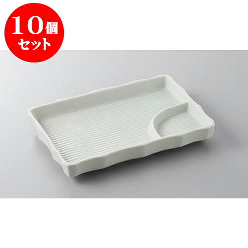 10個セット 仕切皿 青地カゴメ仕切皿 [18.8 x 13 x 2.8cm] | 焼肉 ビュッフェ タレ入れ 人気 おすすめ 食器 業務用 飲食店 カフェ うつわ 器 おしゃれ かわいい ギフト プレゼント 引き出物 誕生日 贈り物 贈答品 食器セット｜せともの本舗