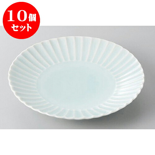 10個セット 和皿 青白菊形5.0皿 [16 x 2.7cm] | 取り皿 フルーツ皿 菓子皿 食器 業務用 飲食店 カフェ うつわ 器 おしゃれ かわいい お洒落 可愛いギフト プレゼント 引き出物 内祝い 結婚祝い 誕生日 贈り物 贈答品 おすすめ 人気 食器セット