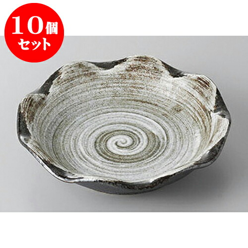 10個セット 和皿 うず潮花型5.0皿 [15.5 x 3.7cm] | 取り皿 フルーツ皿 菓子皿 食器 業務用 飲食店 カフェ うつわ 器 おしゃれ かわいい お洒落 可愛いギフト プレゼント 引き出物 内祝い 結婚祝い 誕生日 贈り物 贈答品 おすすめ 人気 食器セット
