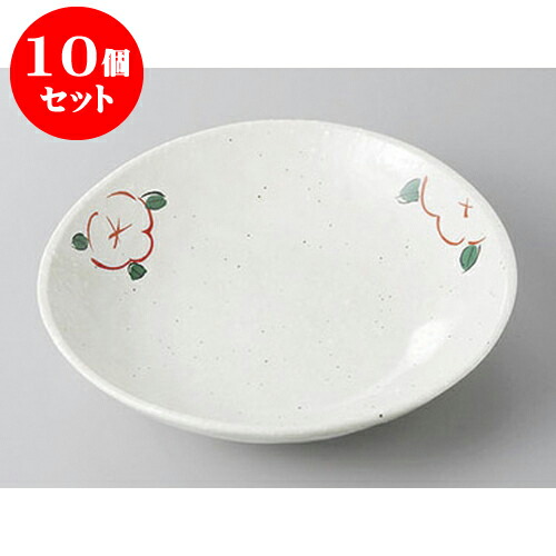 10個仕掛ける 和皿 雪粉引赤絵花5.0楕円面深皿 [16.7 x 16 x 3.5糎] | 取り皿 フルーツ皿 お菓子皿 食器 御役目用 飲食店 喫茶店 うつわ 器 かっこ良い 愛くるしげ 着飾る 好いたらしい差し上げ物 差し上げ物 差し上げ物 内祝い 一緒になるお祭り 生まれ落ちる日 差し上げ物 さし上げる品 おすすめ 一般受け 食器仕掛ける キッチン用品・食器・調理器具-食器-皿・プレート