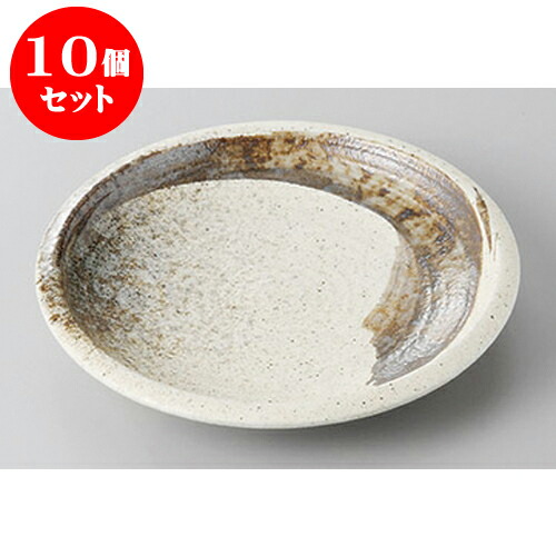 10個セット 銘々皿 志野サビ刷毛括り手4.0皿 [14.2 x 2cm] | 取り皿 取皿 中皿 和皿 和食器 食器 業務用 飲食店 カフェ うつわ 器 おしゃれ かわいい ギフト プレゼント 引き出物 内祝い 結婚祝い 誕生日 贈り物 贈答品 おすすめ 人気 食器セット