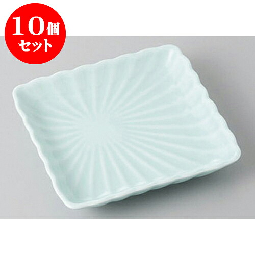 10個セット 銘々皿 翡翠(強化)菊形角皿 [11.5 x 11.5 x 2cm] 強化 | 取り皿 取皿 中皿 和皿 和食器 食器 業務用 飲食店 カフェ うつわ 器 おしゃれ かわいい ギフト プレゼント 引き出物 内祝い 結婚祝い 誕生日 贈り物 贈答品 おすすめ 人気 食器セット