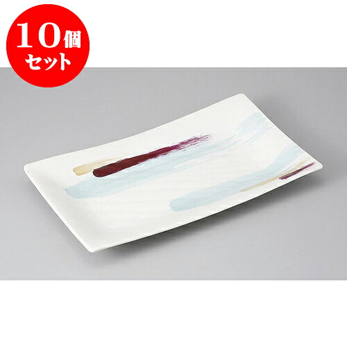 10個セット 長角盛皿 しらさぎ33cm長角プレート皿 [33 x 19.5 x 3.8cm] | 盛り皿 盛皿 人気 おすすめ フルーツ皿 パーティー パスタ皿 食器 業務用 飲食店 カフェ うつわ 器 ギフト プレゼント 引き出物 誕生日 贈り物 贈答品 おしゃれ かわいい 食器セット