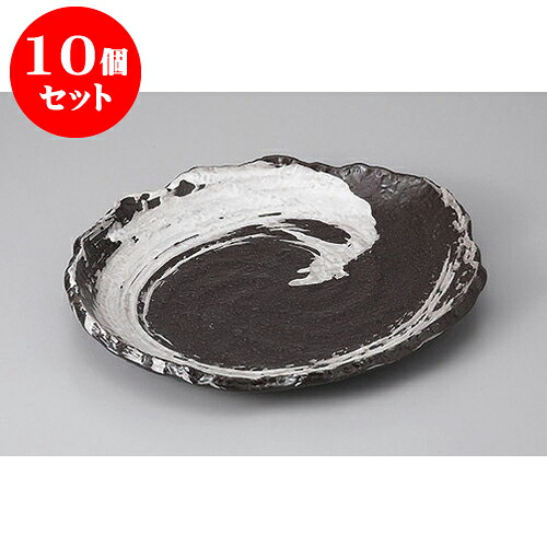 10個セット 変形盛皿 白刷毛小判盛皿 [30.5 x 26.5 x 3cm] | 変形皿 お皿 和皿 人気 おすすめ 食器 業務用 飲食店 カフェ うつわ 器 おしゃれ ギフト プレゼント 引き出物 内祝い 結婚祝い 誕生日 贈り物 贈答品 食器セット｜せともの本舗