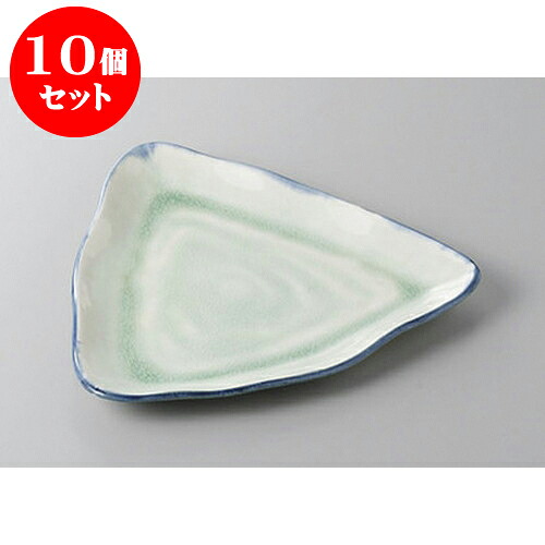 10個セット 変形盛皿 御深井三角盛皿 [22.5 x 22.5 x 2.2cm] | 変形皿 お皿 和皿 人気 おすすめ 食器 業務用 飲食店 カフェ うつわ 器 おしゃれ ギフト プレゼント 引き出物 内祝い 結婚祝い 誕生日 贈り物 贈答品 食器セット