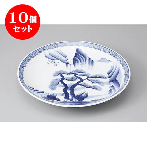 10個セット 有田焼盛皿 有田焼山水13号皿 [39.5 x 5.5cm] | 盛り皿 盛皿 人気 おすすめ フルーツ皿 パーティー パスタ皿 食器 業務用 飲食店 カフェ うつわ 器 ギフト プレゼント 引き出物 誕生日 贈り物 贈答品 おしゃれ かわいい 食器セット