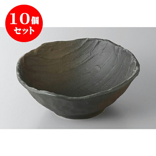 10個書き割り 大鉢・盛鉢 黒伊賀風茶吹荒ソギ大鉢 [23 x 9珊] | 黄金時代鉢 盛鉢 全能 取り鉢 おすすめ 食器 御勤め用 飲食店 喫茶店 うつわ 器 今めかしい 愛くるしい 御洒落 好いたらしい 今めかしい 愛くるしい 御洒落 好いたらしい 食器書き割り