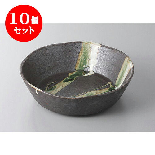 10個セット 大鉢・盛鉢 南蛮織部白流7.0深鉢 [23 x 7cm] | 盛り鉢 盛鉢 万能 取り鉢 おすすめ 食器 業務用 飲食店 カフェ うつわ 器 おしゃれ かわいい お洒落 可愛い おしゃれ かわいい お洒落 可愛い 食器セット