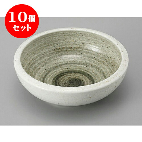 10個セット 鉢 里粉引　緑括り手5.5深鉢 [16.6 x 5.7cm] | 小鉢 中鉢 ボウル ボール 食器 業務用 飲食店 カフェ うつわ 器 おしゃれ かわいい お洒落 可愛い ギフト プレゼント 引き出物 内祝い 結婚祝い 誕生日 贈り物 贈答品 おすすめ 取り皿 食器セット