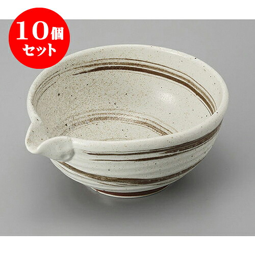 10個セット 鉢 梨地茶刷毛目3.6片口鉢 [12.7 x 11.5 x 6cm] | 小鉢 中鉢 ボウル ボール 食器 業務用 飲食店 カフェ うつわ 器 おしゃれ かわいい お洒落 可愛い ギフト プレゼント 引き出物 内祝い 結婚祝い 誕生日 贈り物 贈答品 おすすめ 取り皿 食器セット
