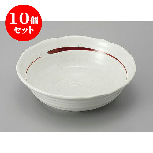 10個セット 鉢 縄文型赤点字刷7.0鉢 [21.2 x 6.5cm] | 小鉢 中鉢 ボウル ボール 食器 業務用 飲食店 カフェ うつわ 器 おしゃれ かわいい お洒落 可愛い ギフト プレゼント 引き出物 内祝い 結婚祝い 誕生日 贈り物 贈答品 おすすめ 取り皿 食器セット｜せともの本舗