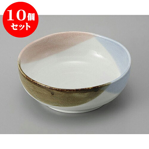 10個セット 鉢 三色塗分渕波4.0鉢 [12.3 x 4.4cm] | 小鉢 中鉢 ボウル ボール 食器 業務用 飲食店 カフェ うつわ 器 おしゃれ かわいい お洒落 可愛い ギフト プレゼント 引き出物 内祝い 結婚祝い 誕生日 贈り物 贈答品 おすすめ 取り皿 食器セット
