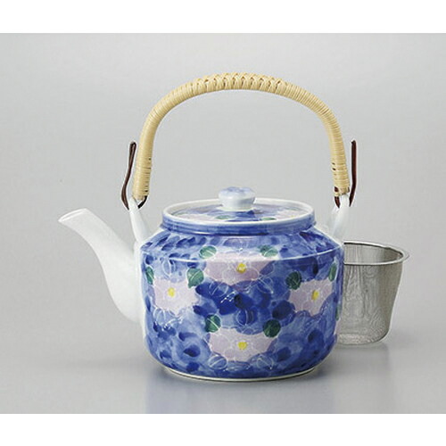 土瓶 紫花(万能茶こし付)10号土瓶 [16.5 x 14.5cm 1900cc] | ポット 急須 土瓶 お茶 大きい 一服 まったり 人気 おすすめ 食器 業務用 飲食店 カフェ うつわ 器 おしゃれ かわいい ギフト プレゼント 引き出物 誕生日 贈り物 贈答品｜せともの本舗