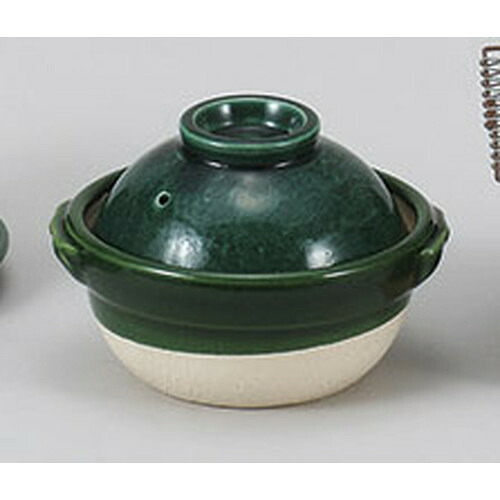 有田焼土鍋 有田焼グリーン交趾4.3号土鍋 [直径14cm×持ち手までの幅15cm×蓋までの高さ10cm]| 土鍋 小さい 1人用 1人鍋 ミニ インスタ あったかい ほかほか 人気 おすすめ 食器 業務用 飲食店
