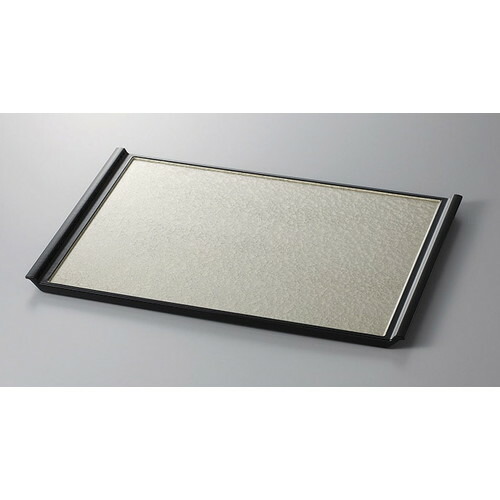 盆 フライト盆　シャンパンゴールド渕黒SL2尺 [59.6 x 44.6 x 2.5cm] 塗 | お盆 トレー トレイ おぼん 食器 業務用 配膳 プレゼント ギフト 結婚祝い 引き出物 内祝い 開店祝い 退職祝い せともの 瀬戸物 贈答品 贈り物 人気 通販