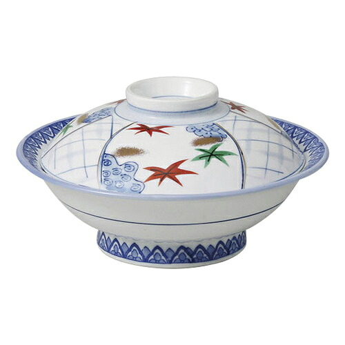 蓋向 間取もみじ7.0骨蒸し碗 [23 x 11.5cm] 強化 | 煮物 料亭 旅館 割烹 碗 人気 おすすめ 食器 業務用 飲食店 カフェ うつわ 器 おしゃれ かわいい ギフト プレゼント 引き出物 誕生日 贈り物 贈答品