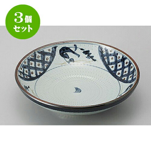 3個セット めん皿・めん鉢 稲穂7.5めん皿 [23.5 x 6.5cm] | そば 蕎麦 めん 麺おすすめ 人気 食器 業務用 飲食店 カフェ うつわ 器 おしゃれ かわいい お洒落 可愛い ギフト プレゼント 引き出物 内祝い 結婚祝い 誕生日 贈り物 贈答品 食器セット