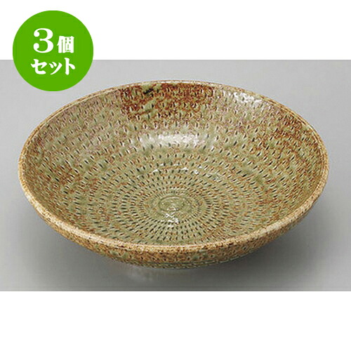 3個セット めん皿・めん鉢 伊賀風織部7.5めん皿 [23.5 x 6.5cm] | そば 蕎麦 めん 麺おすすめ 人気 食器 業務用 飲食店 カフェ うつわ 器 おしゃれ かわいい お洒落 可愛い ギフト プレゼント 引き出物 内祝い 結婚祝い 誕生日 贈り物 贈答品 食器セット