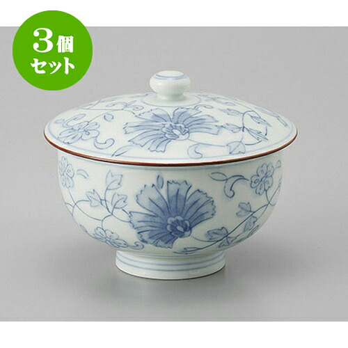 3個セット 有田焼古代唐草蓋付汲出 [10 x 8cm] | 湯呑 湯のみ せん茶 千茶 一服 人気 おすすめ 食器 業務用 飲食店 カフェ うつわ 器 おしゃれ かわいい ギフト プレゼント 引き出物 誕生日 贈り物 贈答品 食器セット