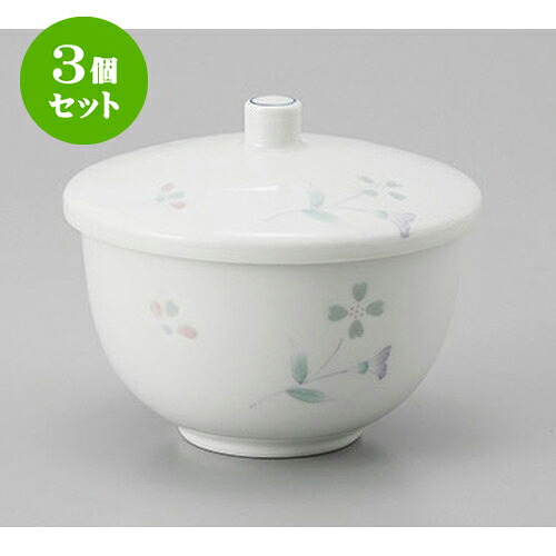 3個セット 有田焼ホタルつゆ草蓋付汲出 [9.5 x 7.5cm] | 湯呑 湯のみ せん茶 千茶 一服 人気 おすすめ 食器 業務用 飲食店 カフェ うつわ 器 おしゃれ かわいい ギフト プレゼント 引き出物 誕生日 贈り物 贈答品 食器セット｜せともの本舗