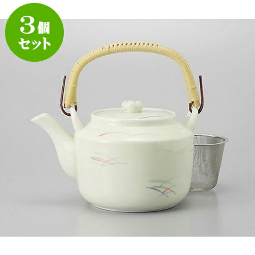 3個セット 土瓶 草花(万能茶こし付)10号土瓶 [16.5 x 14.5cm 1900cc] | ポット 急須 土瓶 お茶 大きい 一服 まったり 人気 おすすめ 食器 業務用 飲食店 カフェ うつわ 器 おしゃれ かわいい ギフト プレゼント 引き出物 誕生日 贈り物 贈答品 食器セット 25,519円