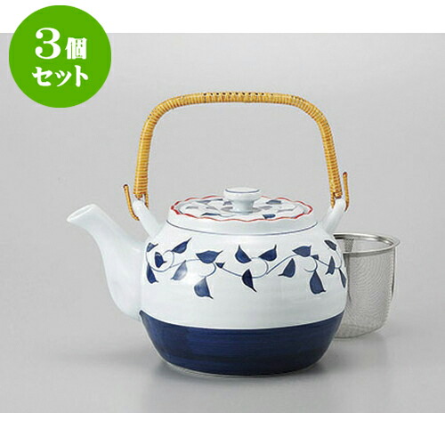 3個仕掛ける 土瓶 呉須唐草8号土瓶 [15 x 13糎 1450竓] | ポット 急須 土瓶 茶の葉 気が大きい 薬の１回分 まったり 一般受け おすすめ 食器 御役目用 飲食店 喫茶店 うつわ 器 今めかしい 愛くるしげ 差し上げ物 差し上げ物 差し上げ物 生まれ落ちる日 差し上げ物 差しあげる品 食器仕掛ける