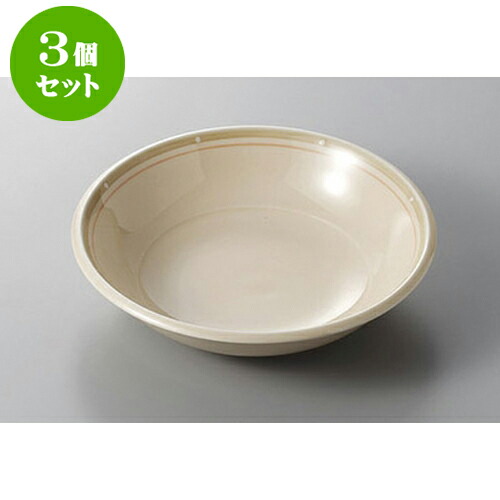 3個セット サービスプレート ピンクライン7.5吋クープ [19.5 x 4.8cm]| 中皿 サラダ パスタ 取り皿 プレート 人気 おすすめ 食器 洋食器 業務用 飲食店 カフェ うつわ 器 おしゃれ かわいい ギフト プレゼント 引き出物 誕生日 贈り物 贈答品 食器セット