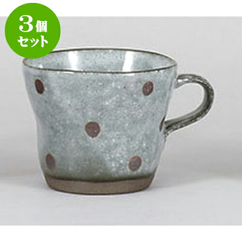 3個仕掛ける コップ サビ水玉 薄墨色ねじりマグカップ [9.5 x 11.7 x 7.8糎 300竓] | マグカップ コップ 珈琲 紅茶の葉 紅茶 一般受け おすすめ 食器 洋食器 御役目用 飲食店 喫茶店 うつわ 器 差し上げ物 差し上げ物 差し上げ物 生まれ落ちる日 差し上げ物 差しあげる品 住み家 でき事 おうち 食器仕掛ける