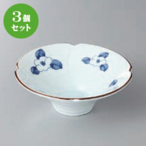 3個セット☆ 小鉢 ☆椿絵朝顔小鉢 [ 12.5 x 4.5cm ] | 小鉢 小 小さい 鉢 ボウル 万能 人気 おすすめ 食器 業務用 飲食店 カフェ うつわ 器 おしゃれ かわいい ギフト プレゼント内祝い 結婚祝い 誕生日 贈り物 贈答品 食器セット