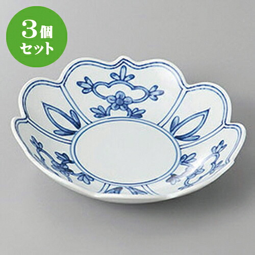 3個セット☆ 和皿 ☆間取花ユズ桔梗型５.０皿 [ 15.5 x 4cm ] | 中皿 デザート皿 取り皿 人気 おすすめ 食器 業務用 飲食店 カフェ うつわ ホテル 家庭用 器 SNS 内祝い ギフト プレゼント パーティ 引き出物 誕生日 記念日 贈り物 贈答品 SNS 食器セット