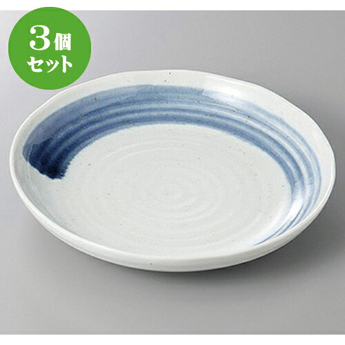 3個セット☆ 丸盛皿 ☆清瀬新７.０皿 [ 22.5 x 4cm ] | 盛皿 和食 取り皿 居酒屋 人気 おすすめ 食器 業務用 ファミリー 飲食店 カフェ うつわ ホテル 家庭用 器 おしゃれ SNS 内祝い ギフト プレゼント パーティ 引き出物 誕生日 記念日 贈り物 贈答品 SNS 食器セット