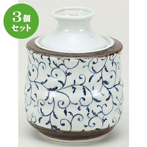 3個セット☆ 酒器 ☆つる唐草温冷酒器(大) [ 12.5 x 16cm 300cc ] | 冷酒 お酒 日本酒 徳利 酒器 きき酒 バー bar 晩酌 人気 おすすめ 食器 業務用 飲食店 カフェ うつわ 器 おしゃれ かわいい ギフト プレゼント 引き出物 誕生日 贈り物 贈答品 食器セット｜せともの本舗