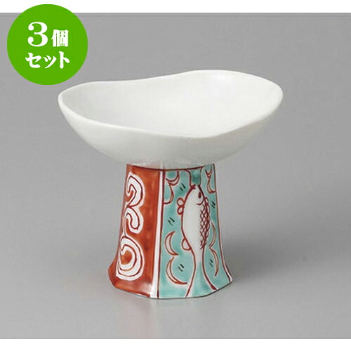 3個セット 高台小付 間取赤絵高浜小鉢 [11 x 9.3 x 9.5cm] | 和食器 鉢 小鉢 ボウル 料亭 ホテル 食器 業務用 飲食店 カフェ うつわ 器 おしゃれ かわいい ギフト プレゼント 内祝い 誕生日 贈り物 贈答品 おすすめ 食器セット