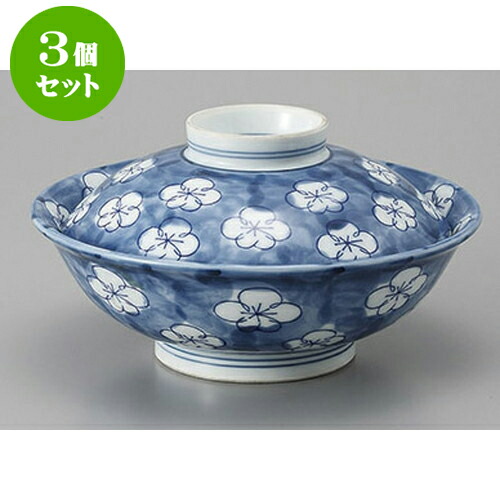 3個セット 蓋向 梅づくし蓋向 [16.5 x 8.5cm] | 煮物 料亭 旅館 割烹 碗 人気 おすすめ 食器 業務用 飲食店 カフェ うつわ 器 おしゃれ かわいい ギフト プレゼント 引き出物 誕生日 贈り物 贈答品 食器セット