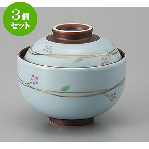 3個セット 円菓子 茶渕青磁小花円菓子碗(大) [11 x 9.9cm] | 煮物 料亭 旅館 割烹 碗 人気 おすすめ 食器 業務用 飲食店 カフェ うつわ 器 おしゃれ かわいい ギフト プレゼント 引き出物 誕生日 贈り物 贈答品 食器セット