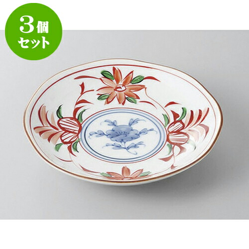 3個セット 組皿 花絵5.0皿 [16.5 x 3.2cm] | 組皿 和皿 取り皿 取り皿 おすすめ 万能 食器 業務用 飲食店 カフェ うつわ 器 おしゃれ かわいい お洒落 可愛い ギフト プレゼント 引き出物 内祝い 結婚祝い 誕生日 贈り物 贈答品 食器セット