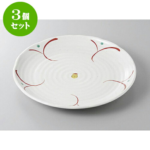 3個セット 丸盛皿 花だより10丸皿 [29.8 x 3.3cm] | 盛り皿 盛皿 人気 おすすめ フルーツ皿 パーティー パスタ皿 食器 業務用 飲食店 カフェ うつわ 器 ギフト プレゼント 引き出物 誕生日 贈り物 贈答品 おしゃれ かわいい 食器セット