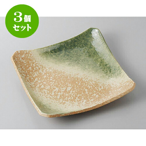 3個セット 正角盛皿 若草10.0正角大皿 [23.5 x 4.5cm] | 盛り皿 盛皿 人気 おすすめ フルーツ皿 パーティー パスタ皿 食器 業務用 飲食店 カフェ うつわ 器 ギフト プレゼント 引き出物 誕生日 贈り物 贈答品 おしゃれ かわいい 食器セット