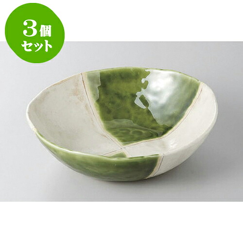 3個セット 大鉢・盛鉢 オリベ市松7.0鉢 [21 x 20.5 x 6.2cm] | 盛り鉢 盛鉢 万能 取り鉢 おすすめ 食器 業務用 飲食店 カフェ うつわ 器 おしゃれ かわいい お洒落 可愛い おしゃれ かわいい お洒落 可愛い 食器セット