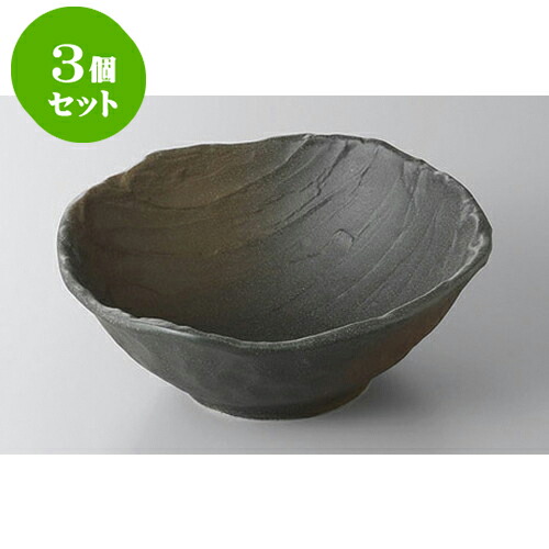 3個仕掛ける 大鉢・盛鉢 黒伊賀風茶吹荒ソギ大鉢 [23 x 9糎] | 真っ盛り鉢 盛鉢 全能 取り鉢 おすすめ 食器 御役目用 飲食店 喫茶店 うつわ 器 今めかしい 愛くるしげ 着飾る 好いたらしい 今めかしい 愛くるしげ 着飾る 好いたらしい 食器仕掛ける