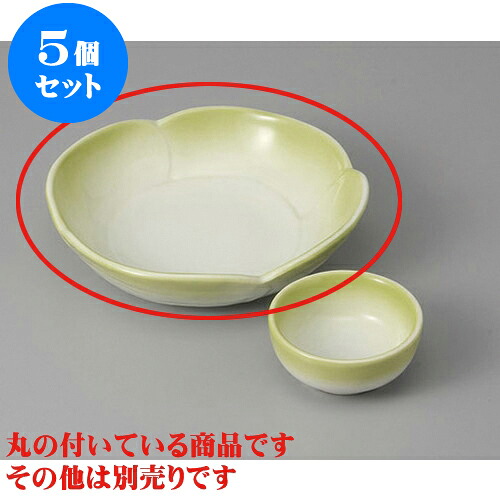 5個セット 刺身 ヒワ吹花型刺身鉢 [15.2 x 14.8 x 4cm] | 和食器 刺身 鉢 ボウル 料亭 ホテル 食器 業務用 飲食店 カフェ うつわ 器 おしゃれ かわいい ギフト プレゼント 内祝い 誕生日 贈り物 贈答品 おすすめ 食器セット
