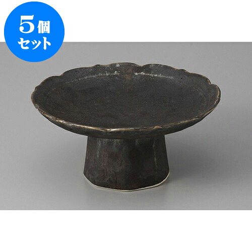 5個セット 向付 金結晶高台向付 [16 x 7.5cm] | 和食器 鉢 小鉢 ボウル 浅鉢 料亭 ホテル 食器 業務用 飲食店 カフェ うつわ 器 おしゃれ かわいい ギフト プレゼント 内祝い 誕生日 贈り物 贈答品 おすすめ