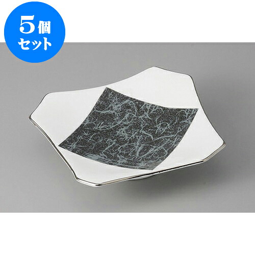 5個セット 向付 和紙見込変形鉢 [15.5 x 15 x 4cm] | 和食器 鉢 小鉢 ボウル 浅鉢 料亭 ホテル 食器 業務用 飲食店 カフェ うつわ 器 おしゃれ かわいい ギフト プレゼント 内祝い 誕生日 贈り物 贈答品 おすすめ 食器セット｜せともの本舗